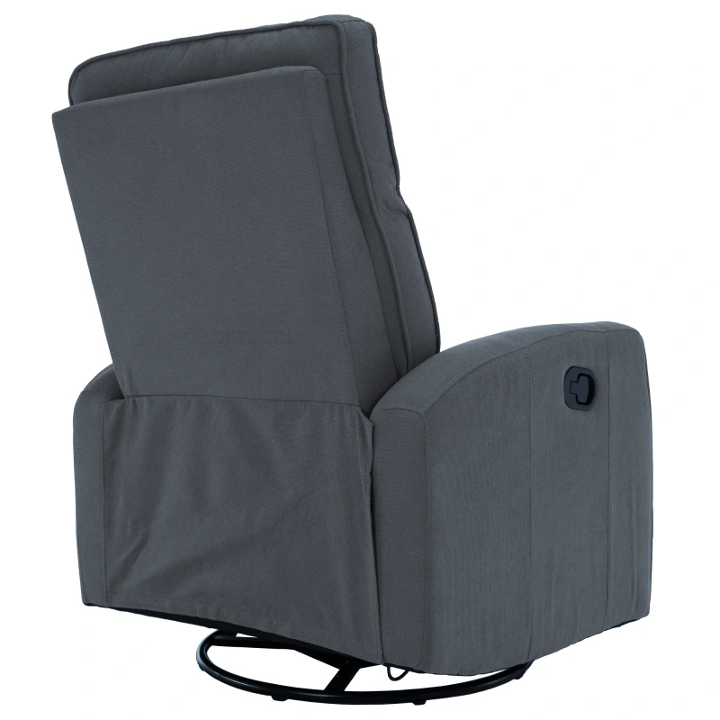 Relaxačné otočné kreslo, sivá, MEKENZI 18