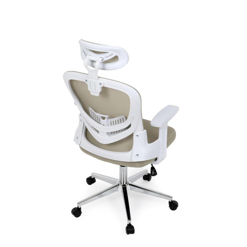 Kancelářská židle, houpací mechanismus, béžová síťovina, KA-K2031 BGE 11