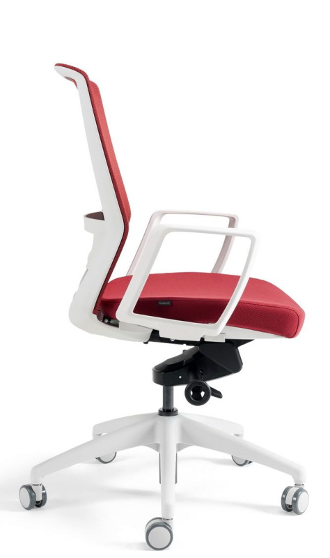 BESTUHL Kancelárska stolička J17 WHITE SP červená 19