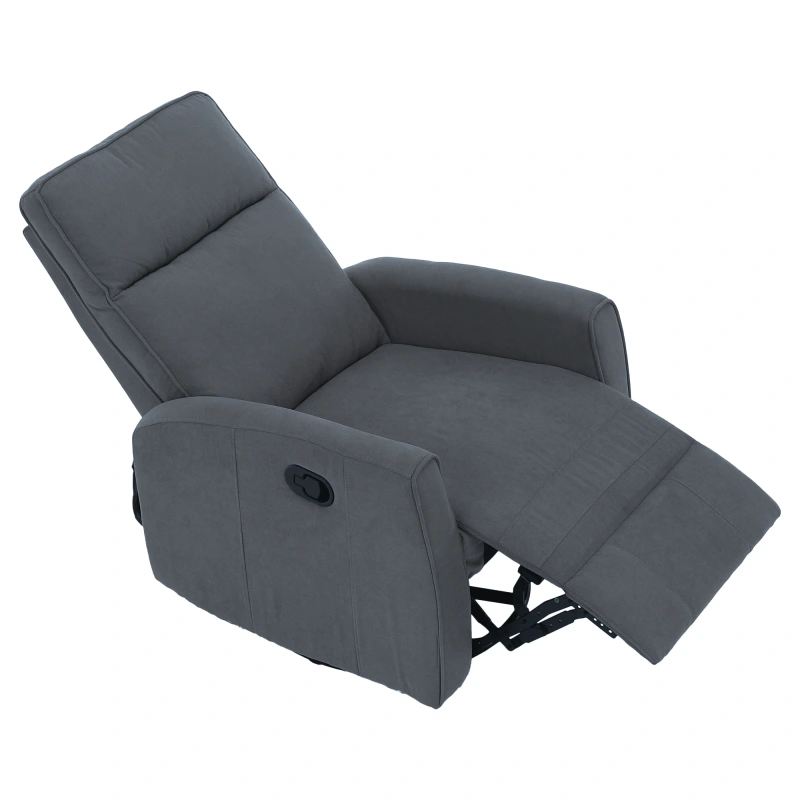 Relaxačné otočné kreslo, sivá, MEKENZI 3