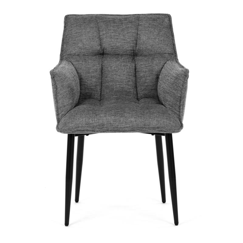 Jídelní židle, šedá, hladká látka, DCH-J2139 GREY2 1