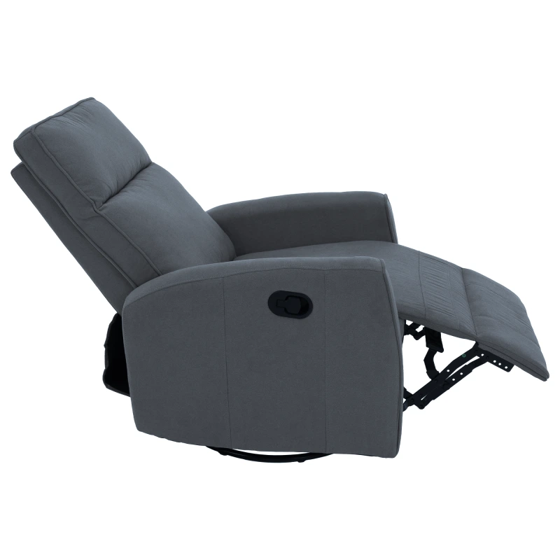 Relaxačné otočné kreslo, sivá, MEKENZI 20