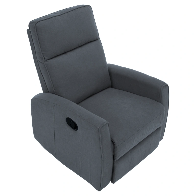 Relaxačné otočné kreslo, sivá, MEKENZI 14