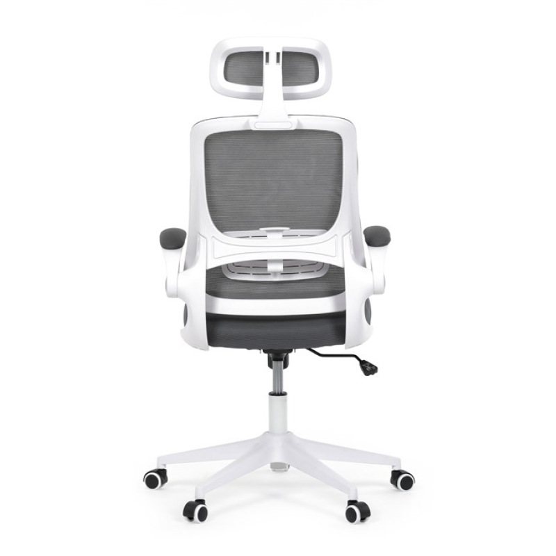 Kancelářská židle, houpací mechanismus, šedá síťovina, KA-Q843 GREY 7