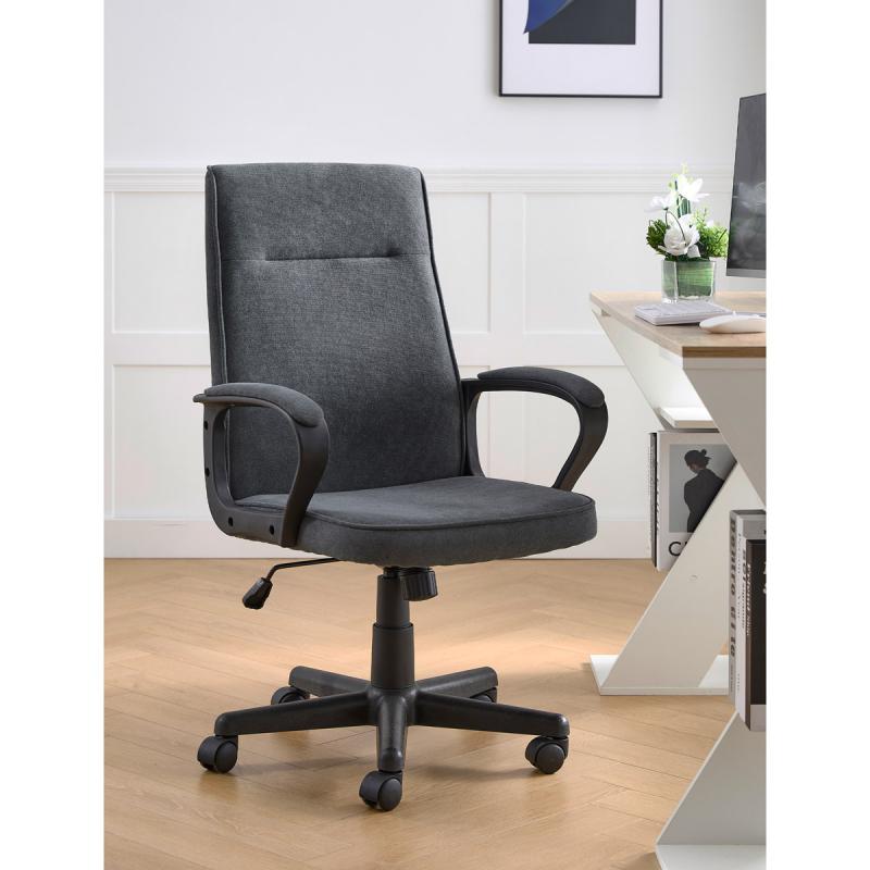 Kancelářská židle, houpací mechanismus, šedá látka, KA-L608 GREY2 1