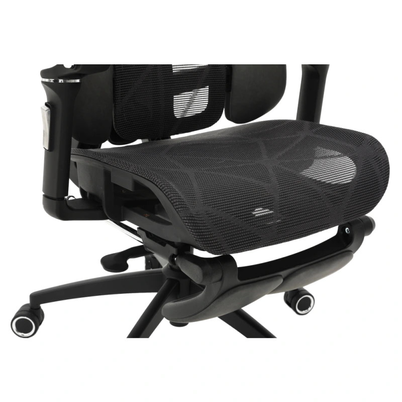 Kancelárske kreslo, tmavosivá/čierna, VILMER 2