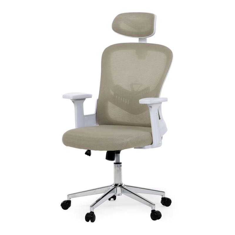 Kancelářská židle, houpací mechanismus, béžová síťovina, KA-K2031 BGE