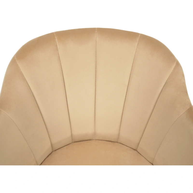 Otočné kreslo, béžová/buk, DALIO 13