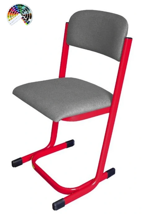 Stolička pre učiteľov VARIO LEKTOR pevná, rôzne farby a poťah KOŽENKA Arizona 1