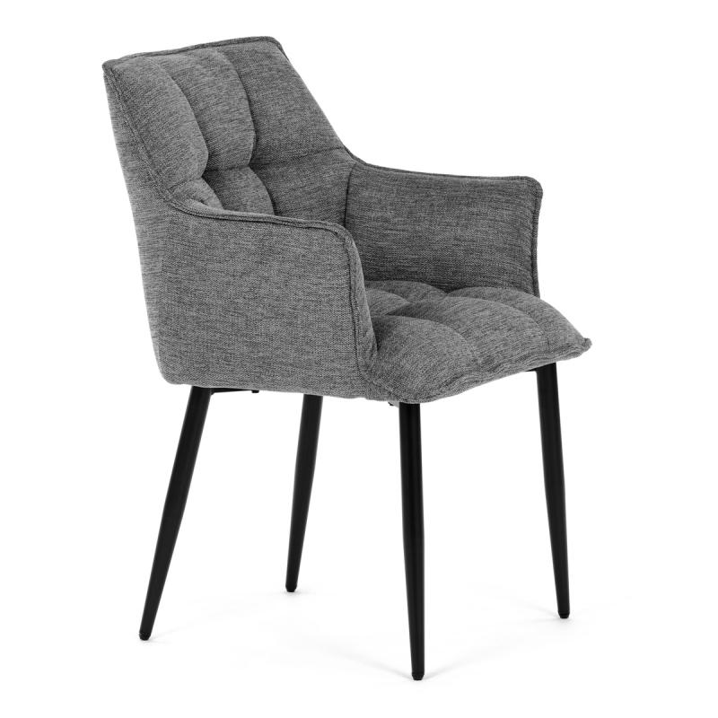 Jídelní židle, šedá, hladká látka, DCH-J2139 GREY2 6
