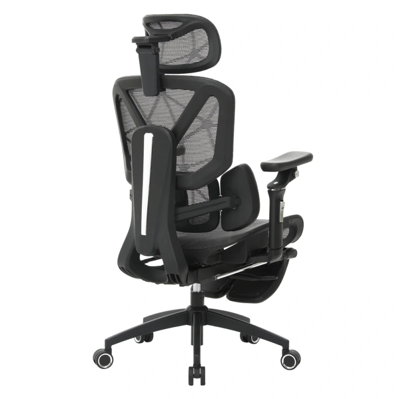 Kancelárske kreslo, tmavosivá/čierna, VILMER 18