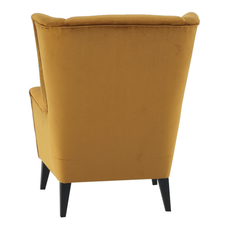 Kreslo-ušiak, medená/čierna, RODEZA 11