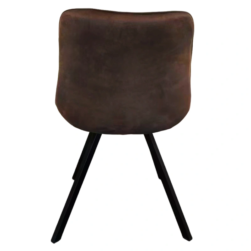 Jedálenská stolička, tmavohnedá Velvet látka/čierna, SAMIRA 1