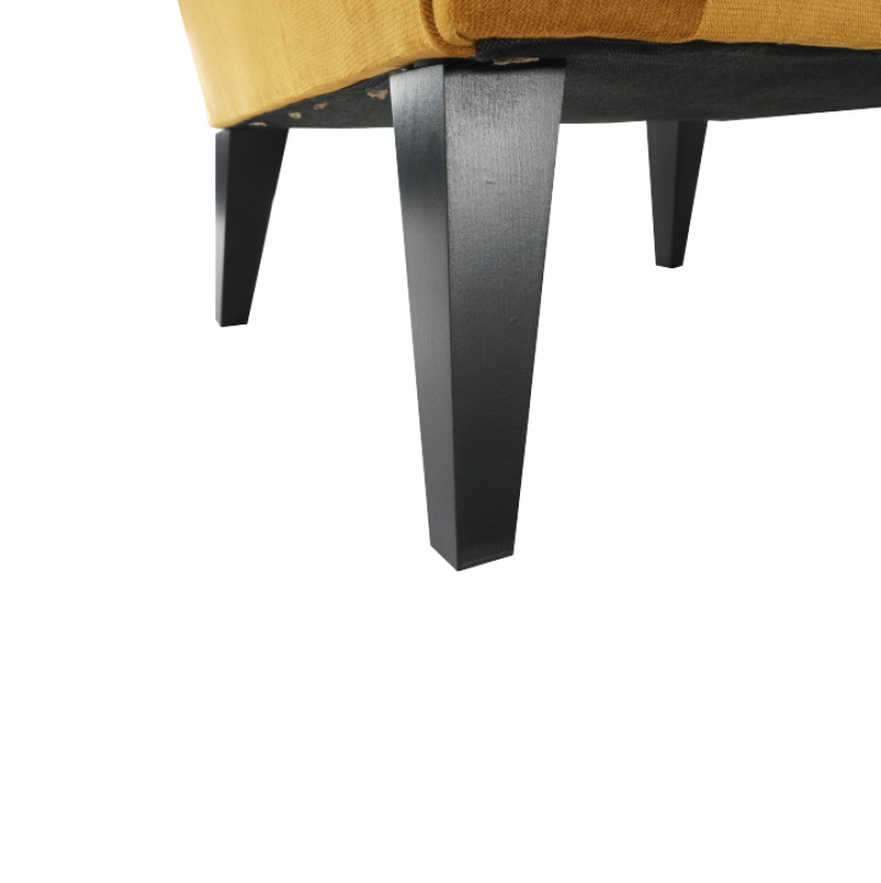 Kreslo-ušiak, medená/čierna, RODEZA 14