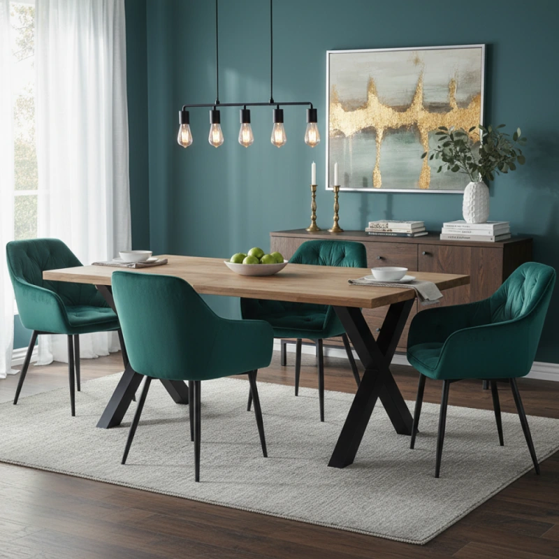 Dizajnové kreslo, zelená Velvet látka, FEDRIS 2 NEW 1