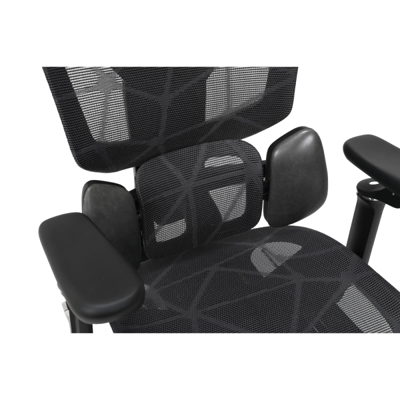 Kancelárske kreslo, tmavosivá/čierna, VILMER 4