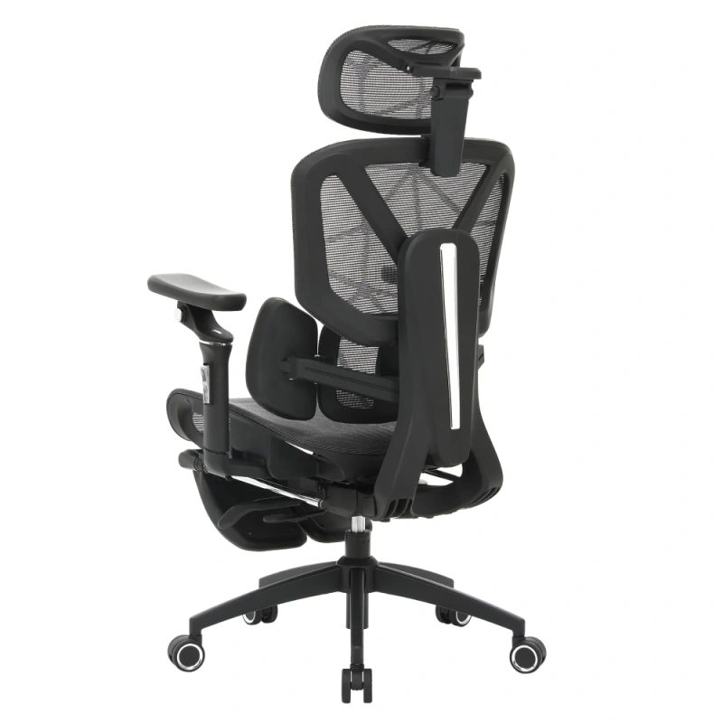 Kancelárske kreslo, tmavosivá/čierna, VILMER 17