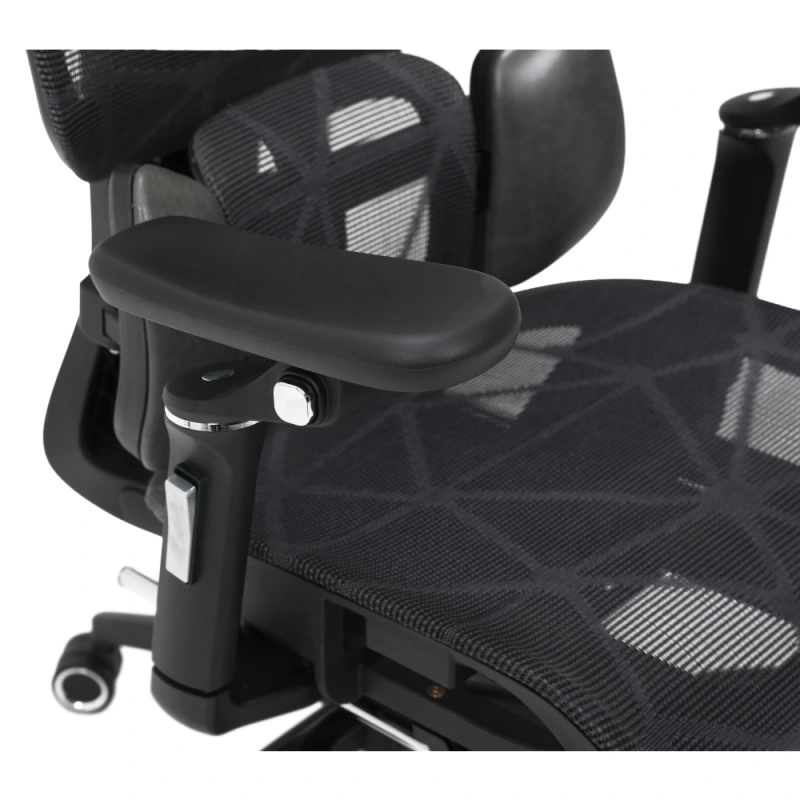 Kancelárske kreslo, tmavosivá/čierna, VILMER 3