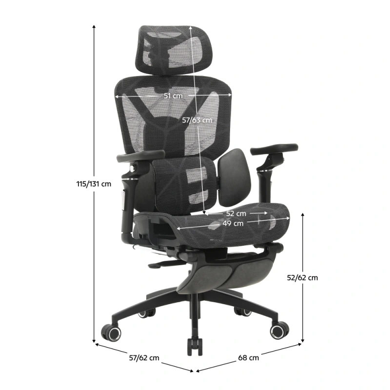 Kancelárske kreslo, tmavosivá/čierna, VILMER 20