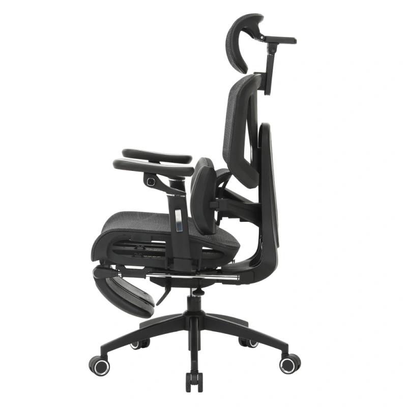 Kancelárske kreslo, tmavosivá/čierna, VILMER 14