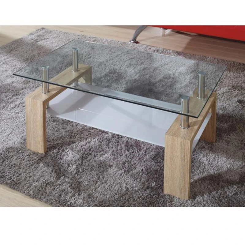 Konferenčný stolík, dub sonoma/sklo, LIBOR NEW 1