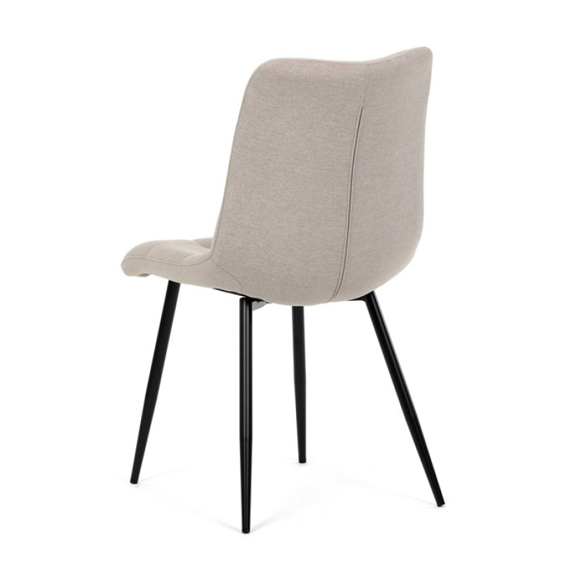 Židle jídelní DCL-193 CAP2, cappucino látka, černé kovové nohy 6