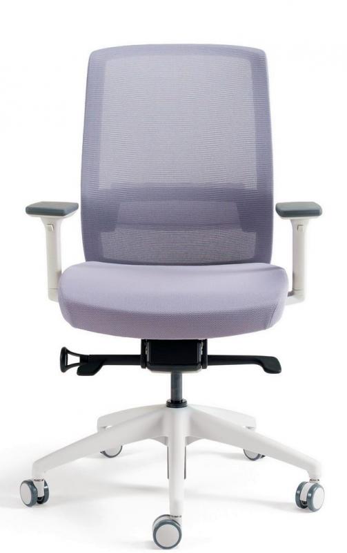 BESTUHL Kancelárska stolička J17 WHITE BP sivá