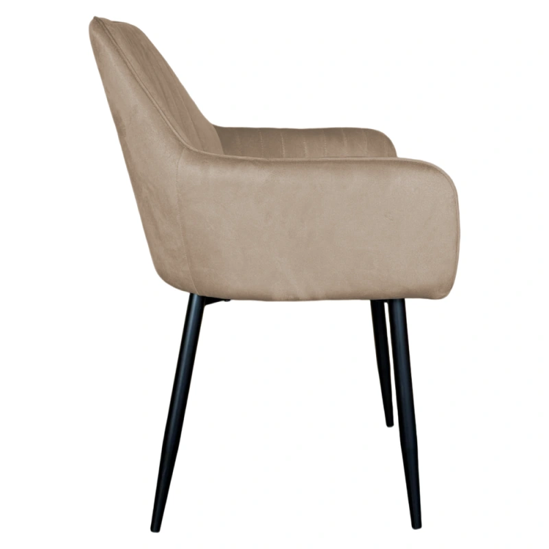 Dizajnové kreslo, sivohnedá Taupe Velvet látka, ZIRKON NEW 2
