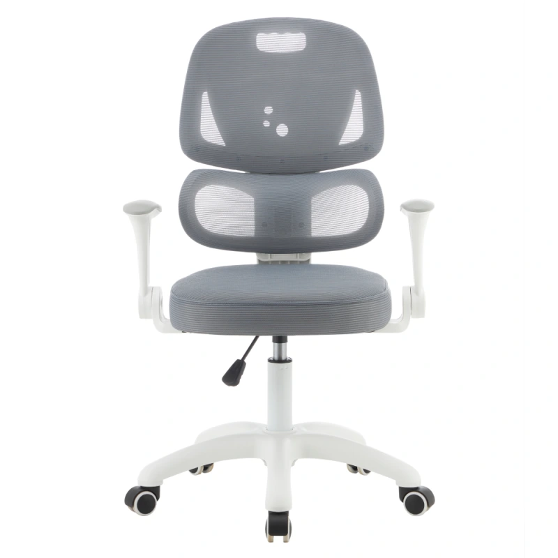 Otočná stolička, sivá/biela, LISTER 2