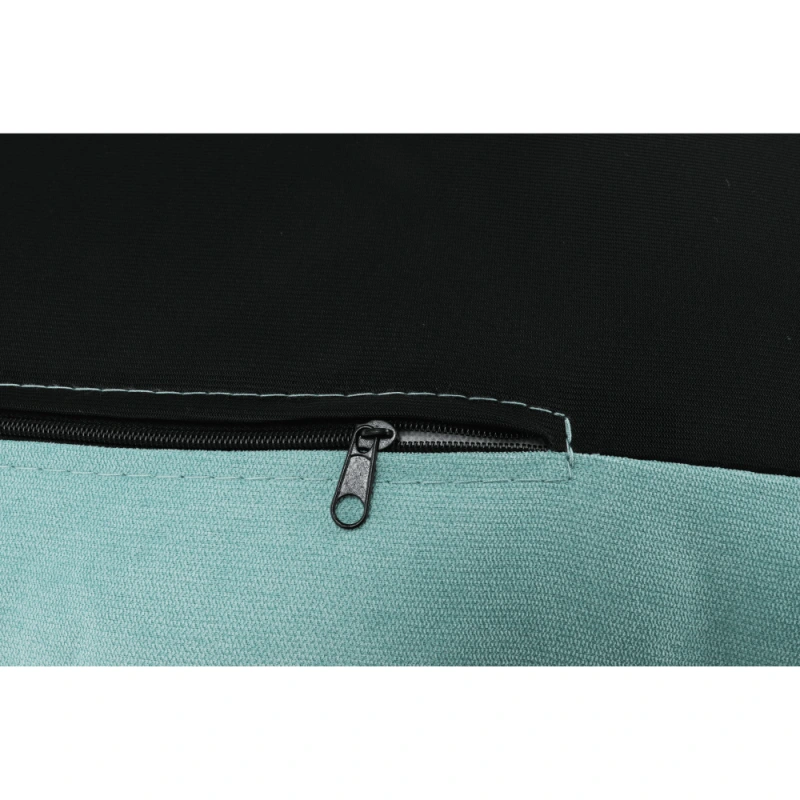 Kreslo s podnožou, mentolová/prírodná, ZANDER 16