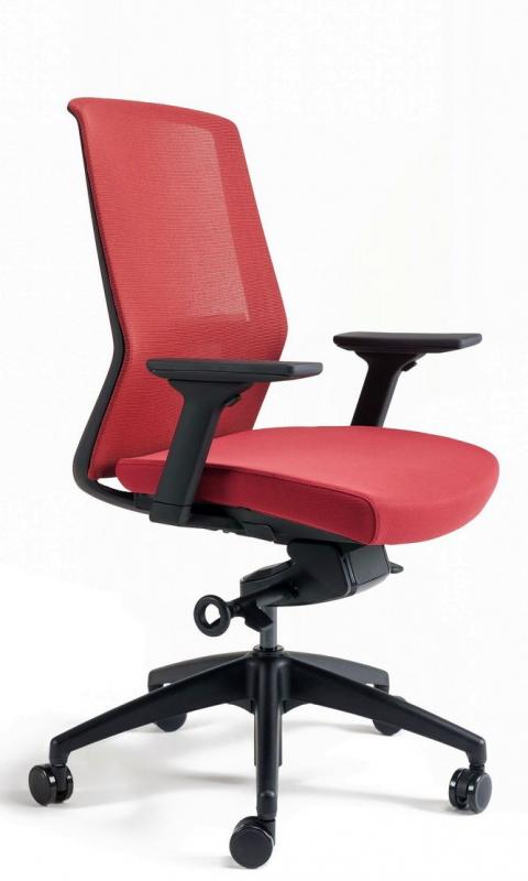 BESTUHL Kancelárska stolička J17 BLACK BP červená