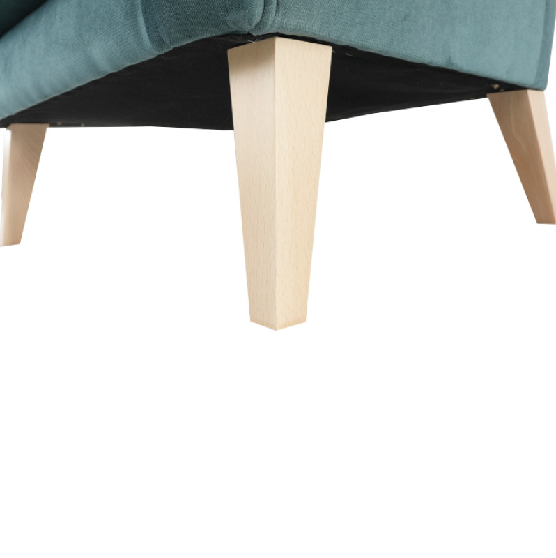 Kreslo-ušiak, mentolová/buk, RODEZA 6