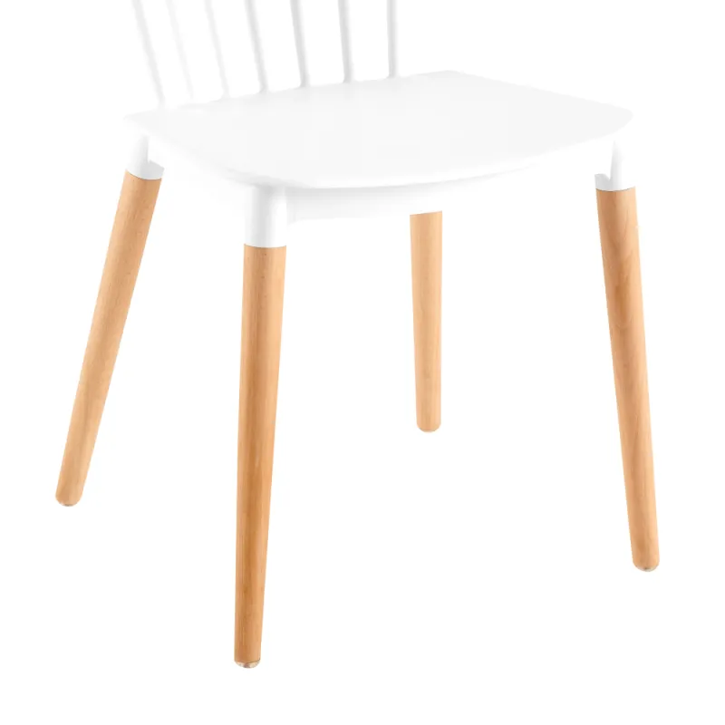 Jedálenská stolička, biela/buk, ZOSIMA