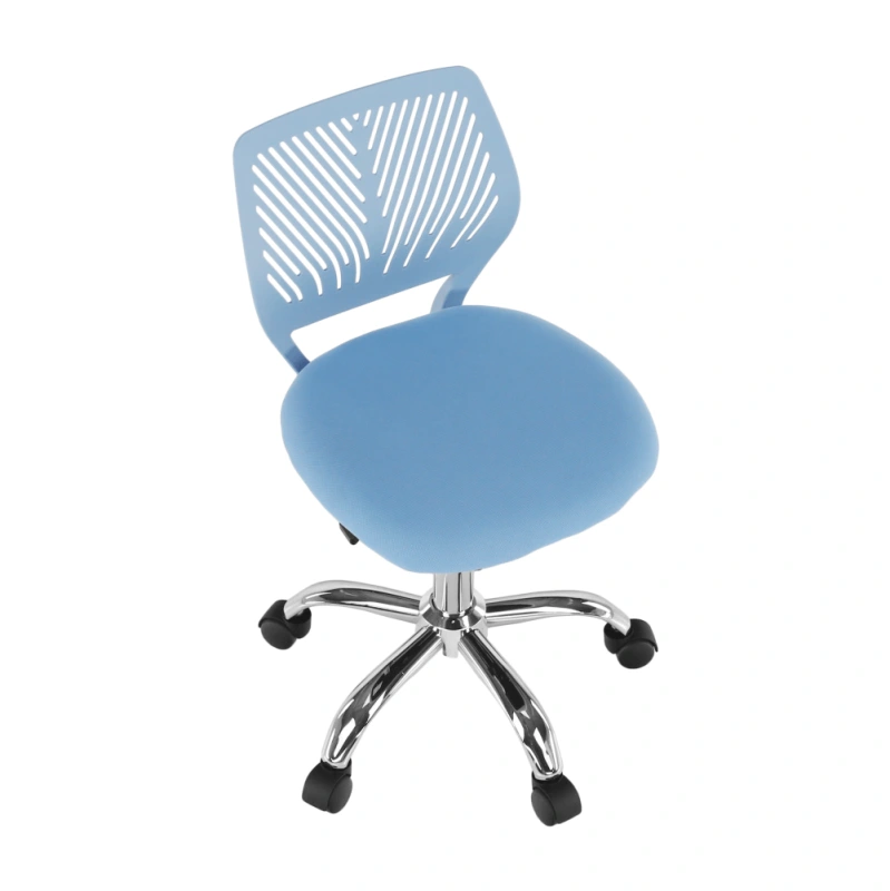 Otočná stolička, modrá/chróm, SELVA 17