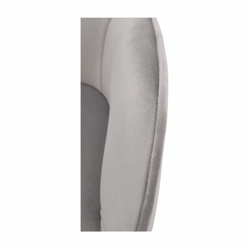 Kancelárske kreslo, Velvet látka svetlosivá/čierna, EROL 13