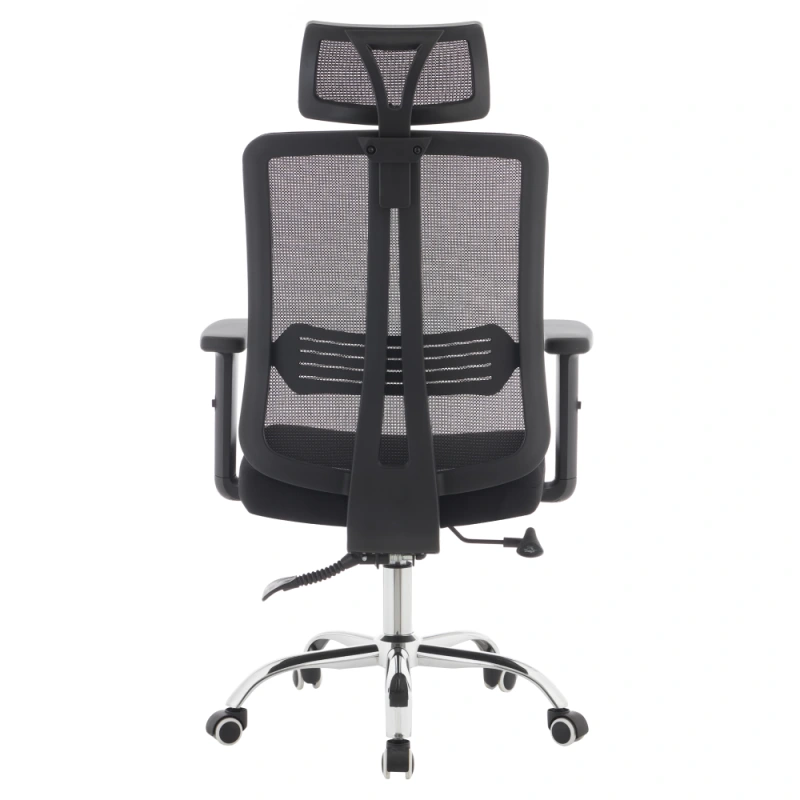 Kancelárske kreslo, čierna/chróm, DUVAL 4