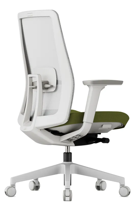 OFFICE MORE Kancelárska stolička K10 WHITE zelená