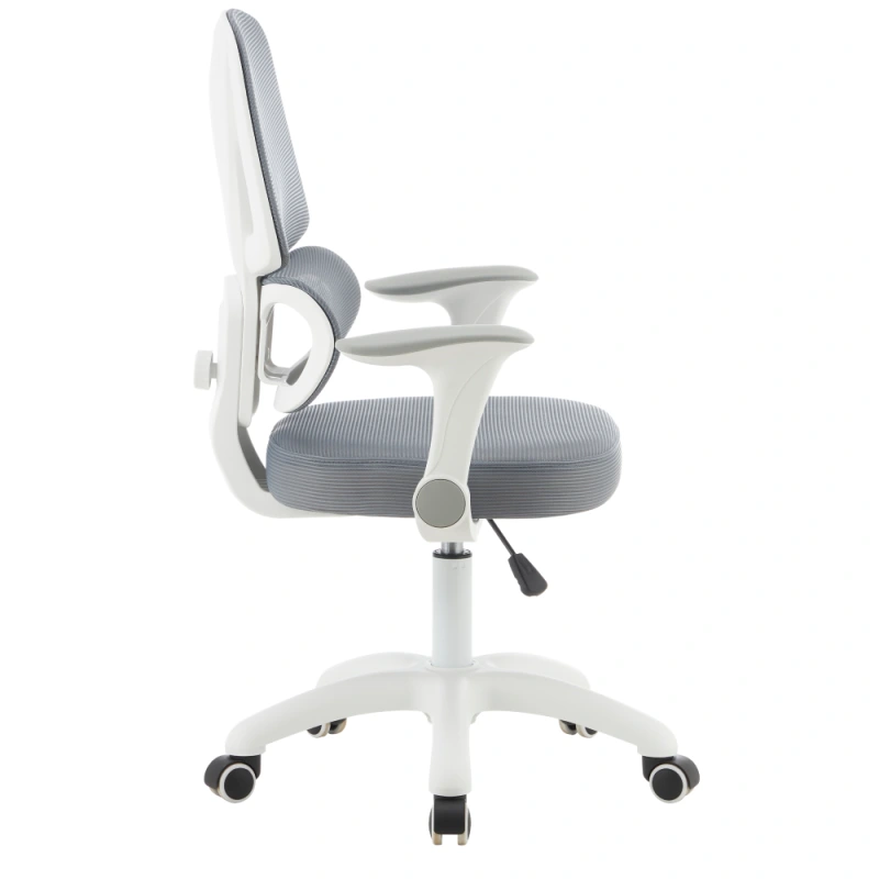 Otočná stolička, sivá/biela, LISTER 3