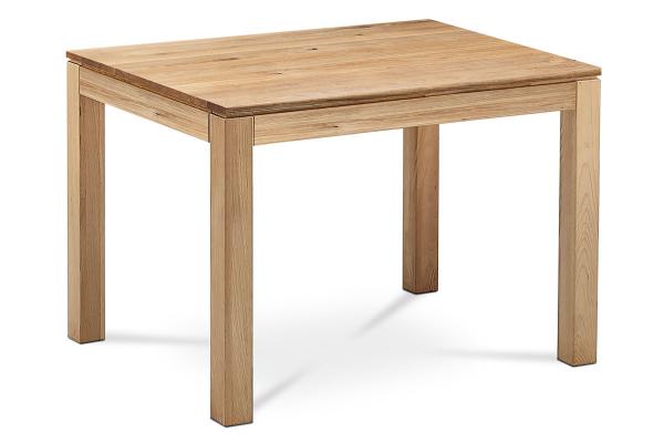 Autronic - Jedálenský stôl 120x80x75 cm, masív dub, povrchová úprava olejom, nohy 8x8x cm - DS-D120