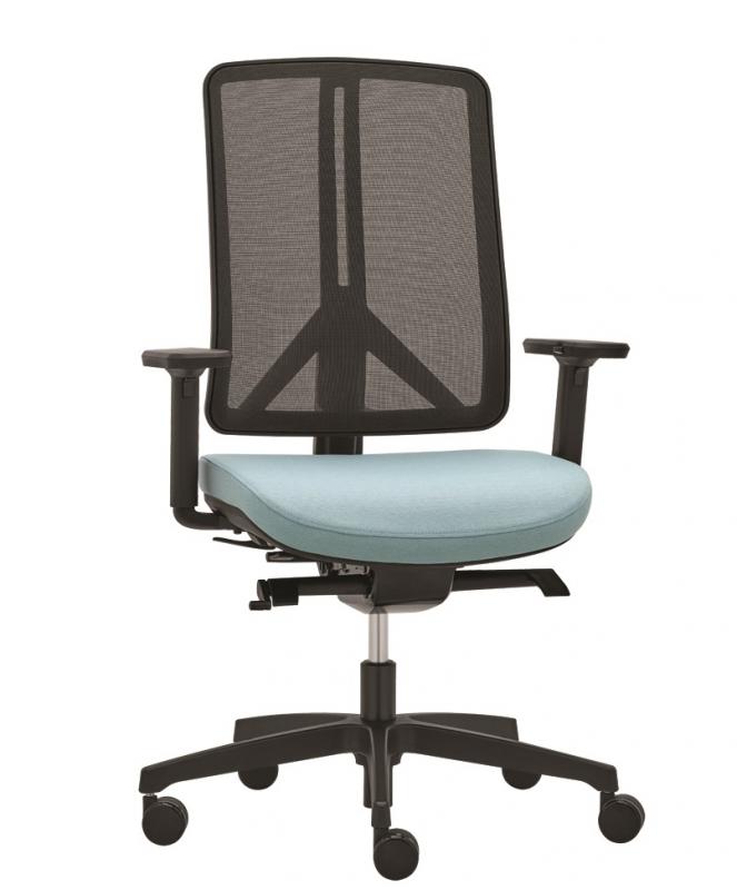 RIM Kancelárska stolička FLEXi XXL FX 1102A 1103A čalúnenie BLAZER, FLAX