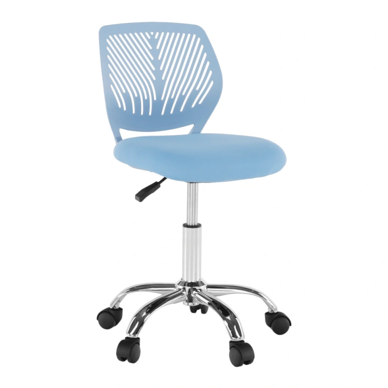 Otočná stolička, modrá/chróm, SELVA 16