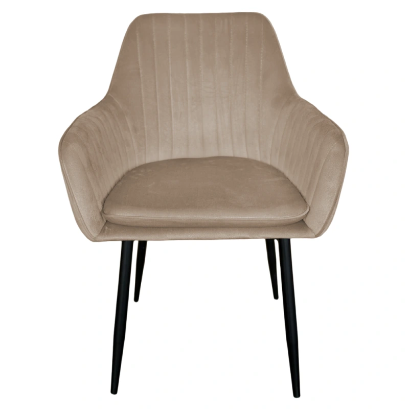 Dizajnové kreslo, sivohnedá Taupe Velvet látka, ZIRKON NEW 1