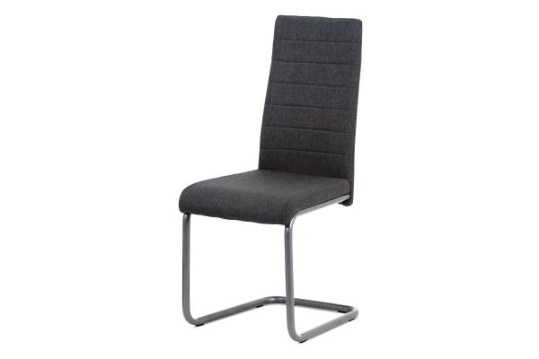 Autronic - jedálenská stolička sedák šedá latka/nohy anthrazit - DCL-400 GREY2