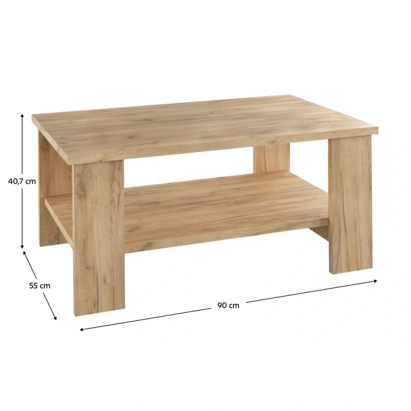 Konferenčný stolík, dub artisan, BERNARDO 3