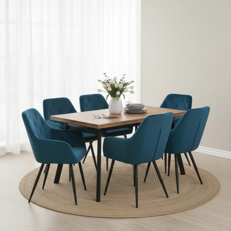 Dizajnové kreslo, tyrkysová Velvet látka, VERIO NEW 2