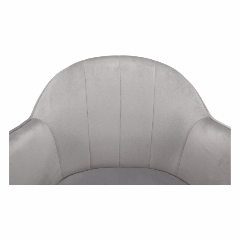 Kancelárske kreslo, Velvet látka svetlosivá/čierna, EROL 4