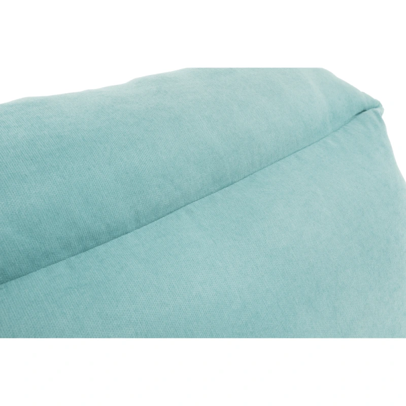 Kreslo s podnožou, mentolová/prírodná, ZANDER 12