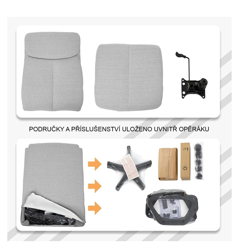 ANTARES Kancelárske kreslo NEVADA LARGE antracit 5