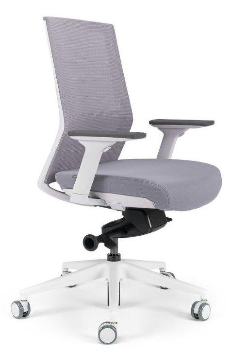 BESTUHL Kancelárska stolička S27 WHITE šedá