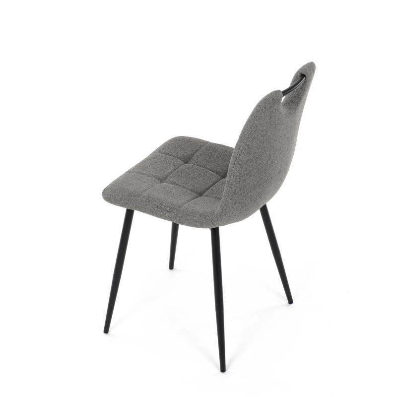 Jídelní židle, šedá, hladká látka, DCL-V2017 GREY2 9